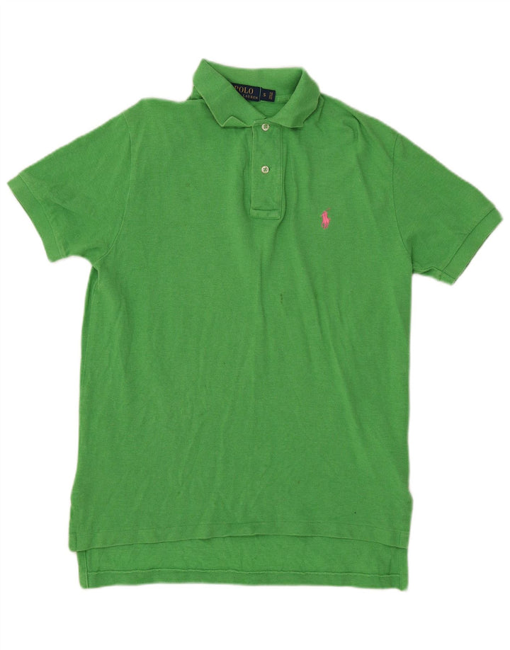 POLO RALPH LAUREN Tricou polo pentru bărbați, bumbac verde mic