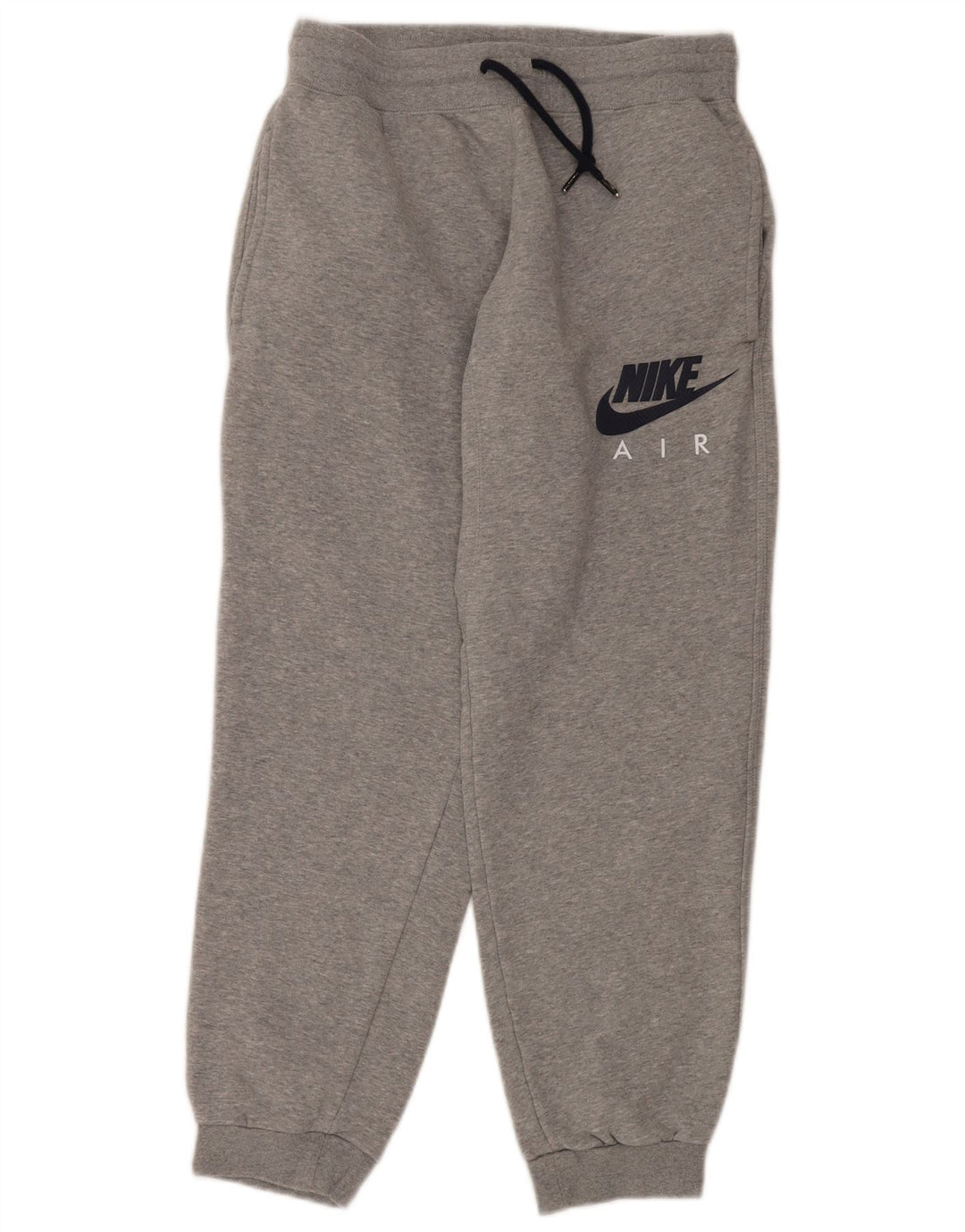 Pantaloni de trening grafic pentru bărbați NIKE Pantaloni de jogging mari, gri bumbac cu pete