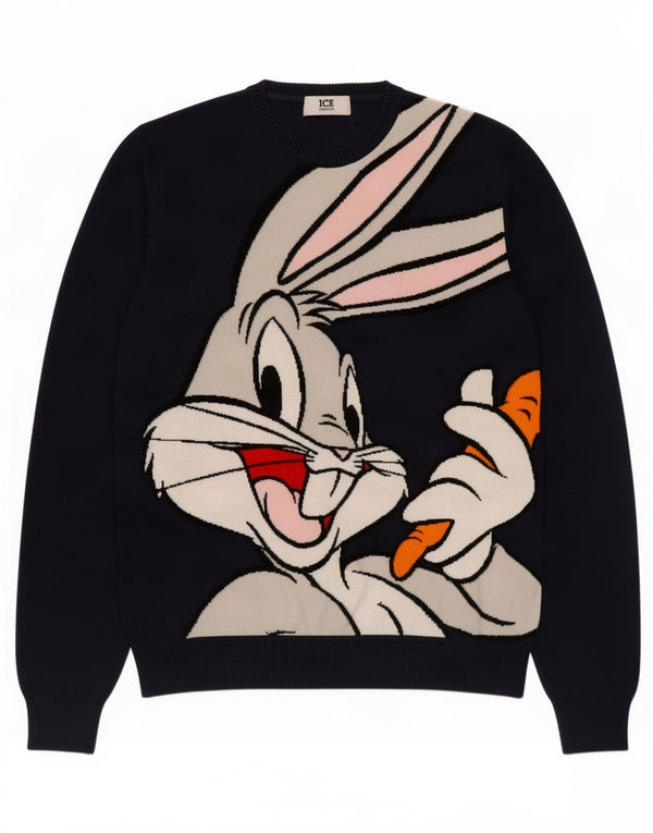 Pulover Iceberg pentru bărbați Bugs Bunny Graphic Crew Deck Pulover Medium Bleumarin
