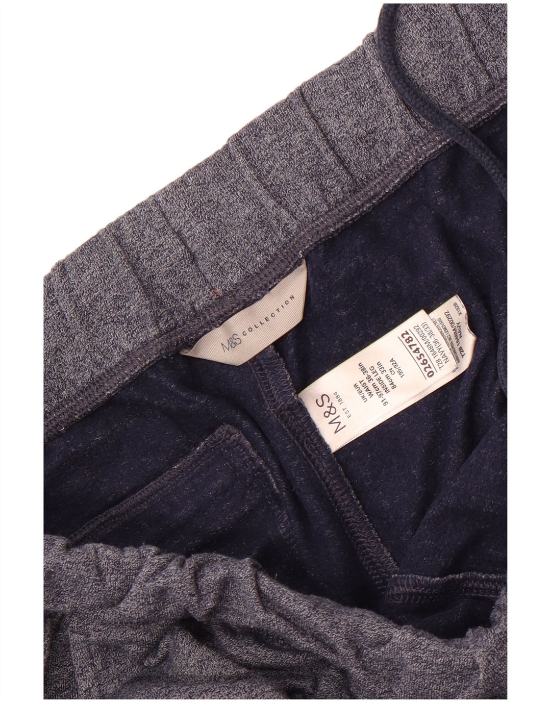 Pantaloni de trening pentru bărbați Marks & Spencer, mari, albastru, bumbac