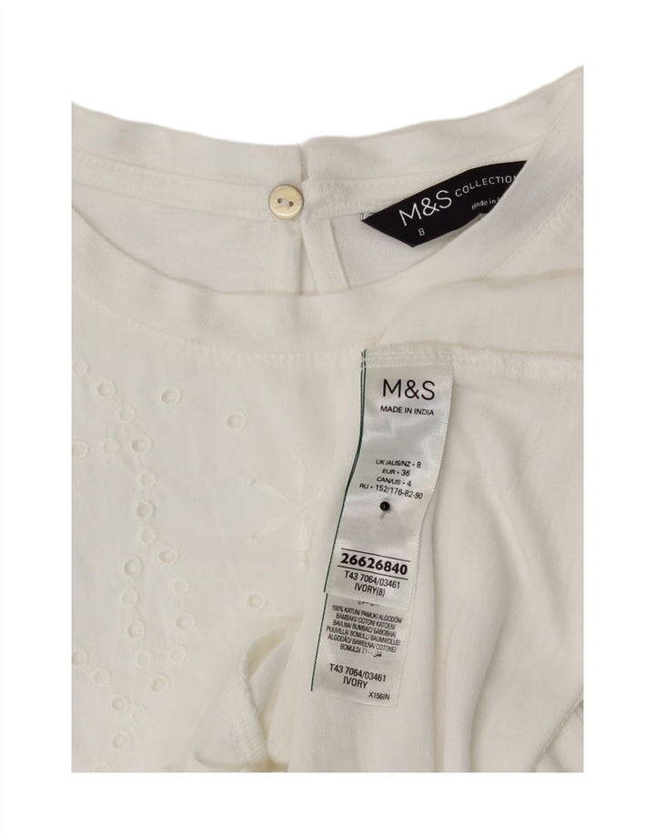 Bluză pentru femei Marks & Spencer Top UK 8 Small White Modal