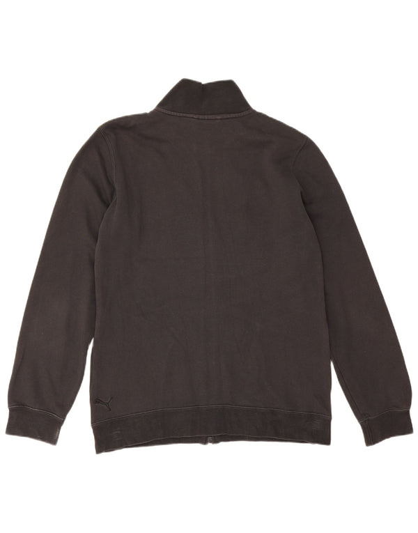 Jachetă de top cu trening grafic Puma pentru femei UK 14 Large Black