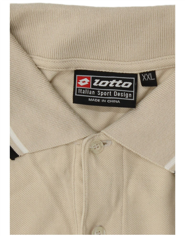 Tricou polo pentru bărbați LOTTO 2XL Bej
