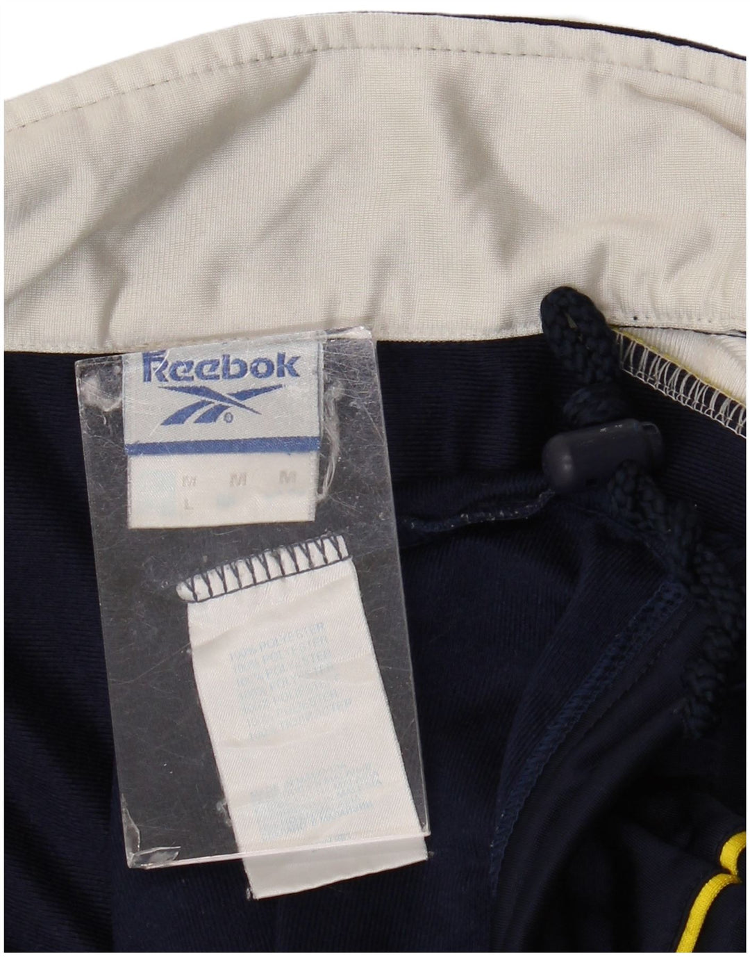Jachetă de top pentru trening grafic Reebok pentru bărbați, mediu albastru bleumarin, bloc de culoare