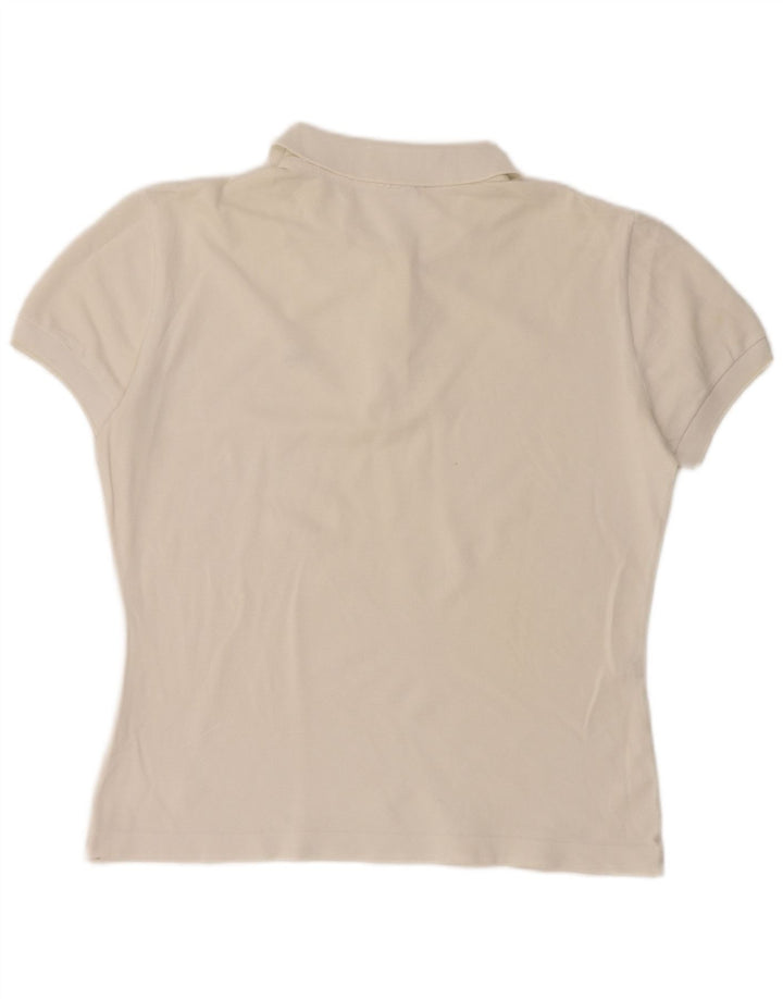 Tricou polo Lacoste pentru femei Mărimea 46 XL Bumbac alb