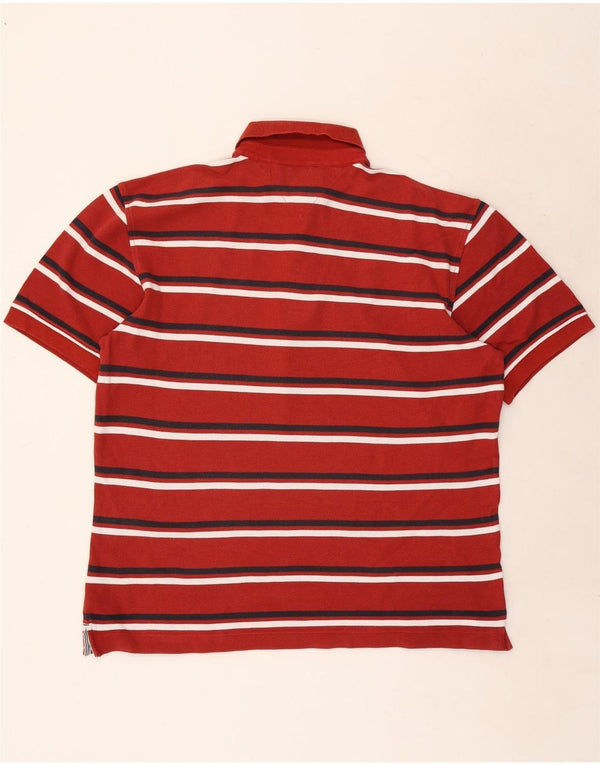 Tricou polo Tommy Hilfiger pentru bărbați XL, bumbac cu dungi roșii
