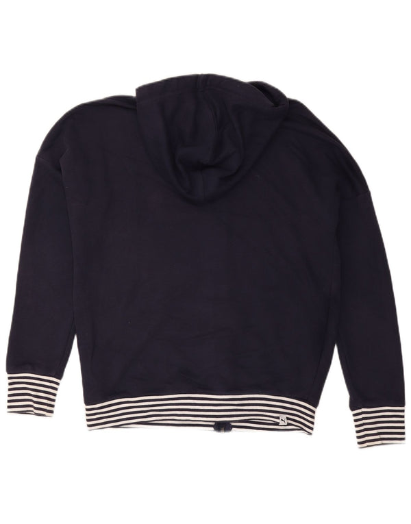 Pulover Puma Graphic Zip Hoodie pentru femei UK 12 Medium Bleumarin Bumbac