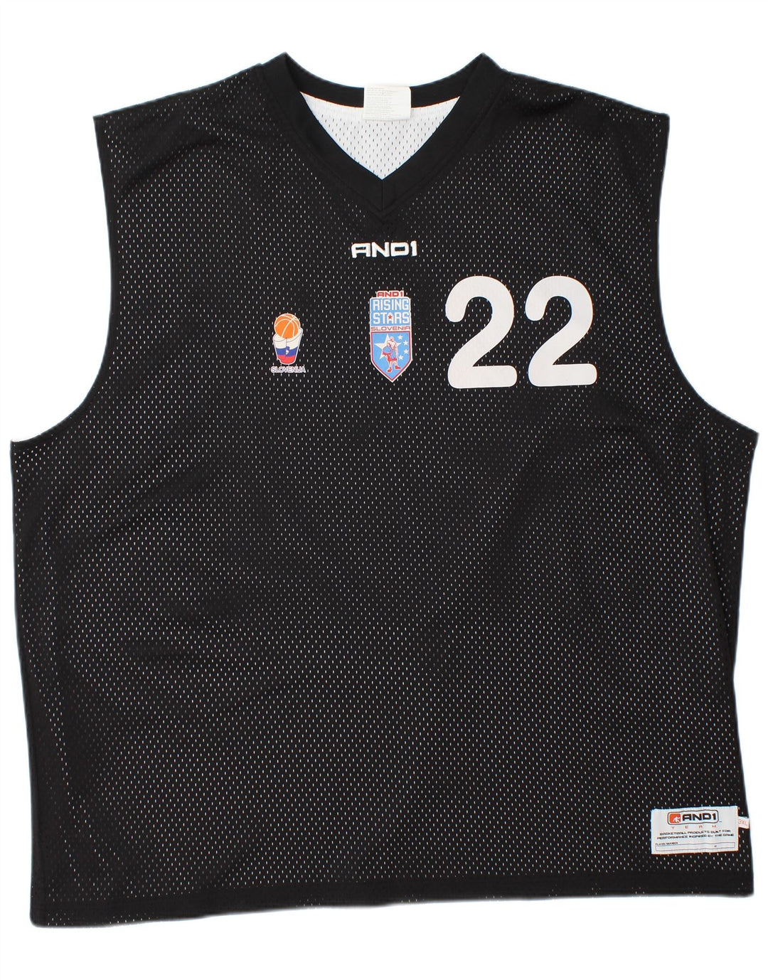 Vesta grafică And1 pentru bărbați, 3XL, poliester negru