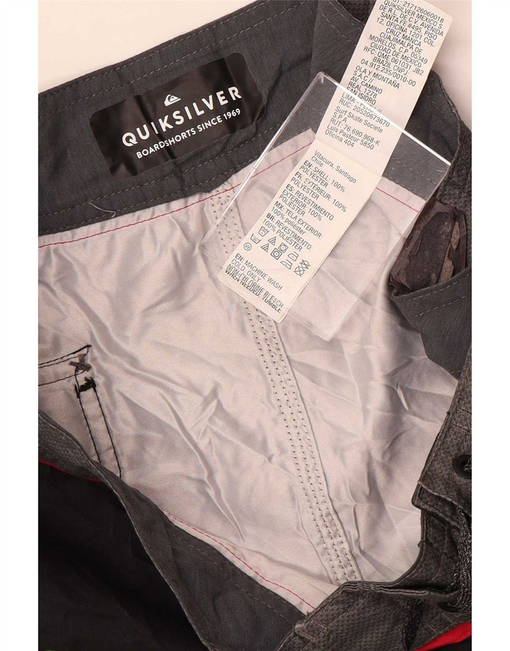 Pantaloni scurți de înot Quiksilver pentru bărbați, poliester floral, negru mediu