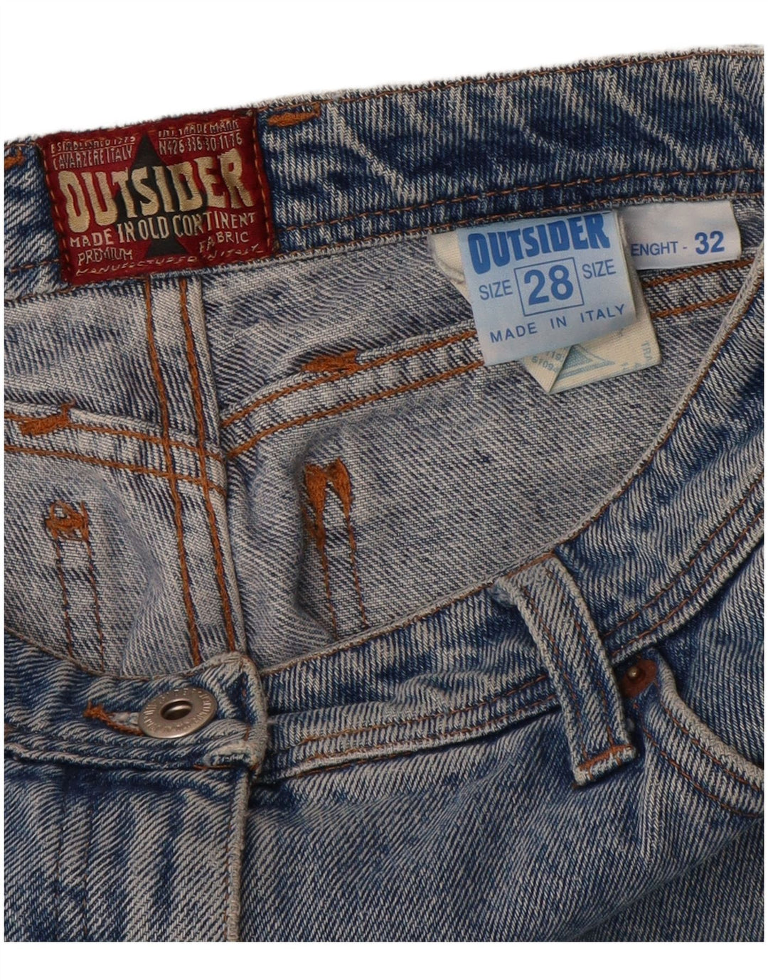 Blugi conici pentru femei Outsider L28 L32 Bumbac albastru