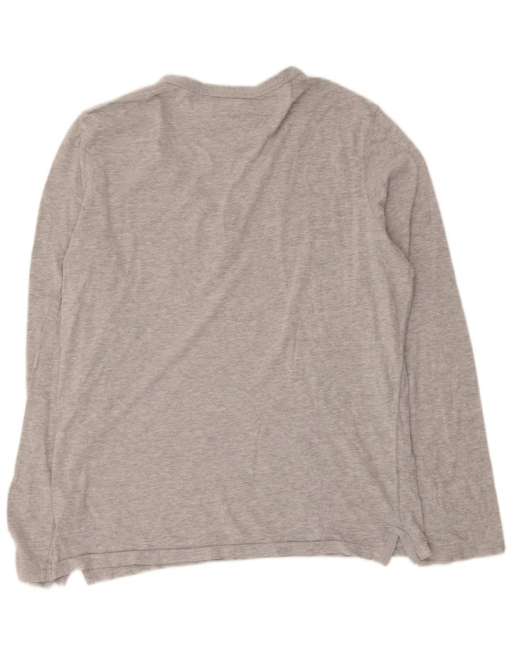 Top pentru femei Tommy Hilfiger cu mânecă lungă UK 14, bumbac gri mediu