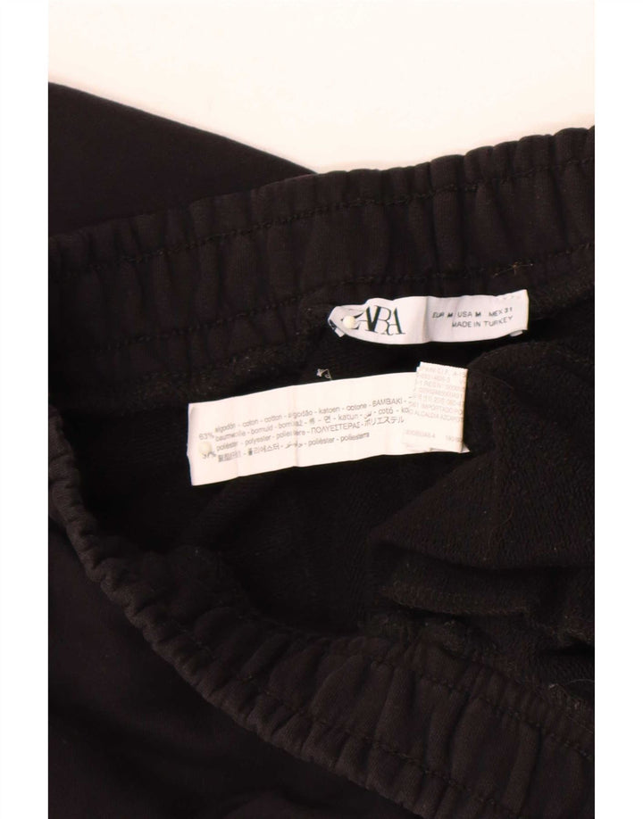 Pantaloni de trening Zara Barbati Joggeri Bumbac Negru Mediu