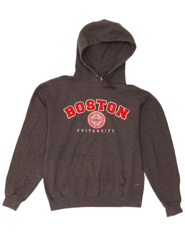 Pulover pentru bărbați Champion Boston University Graphic Hoodie, gri mediu, pete