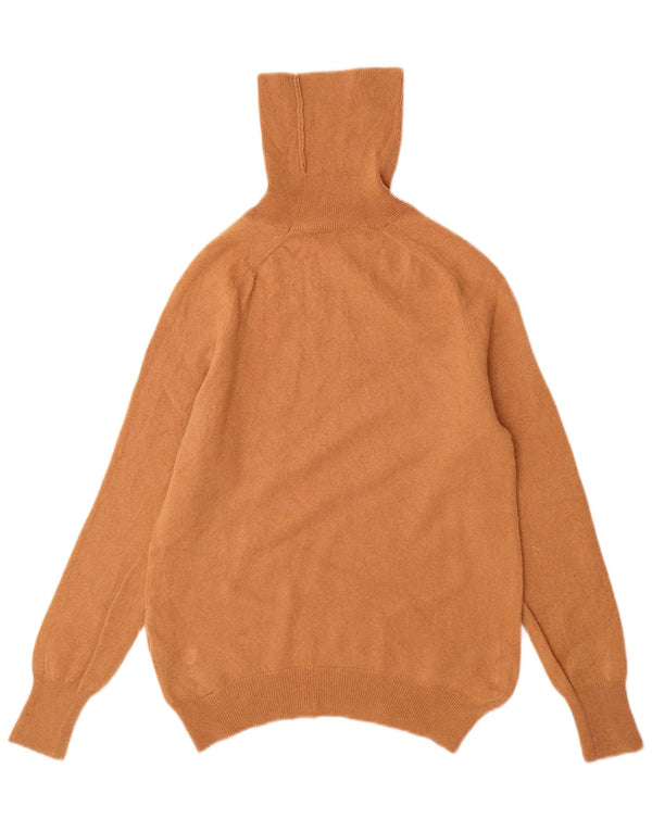 Pulover de damă ZARA cu gât rulat din lână maro mediu UK 12