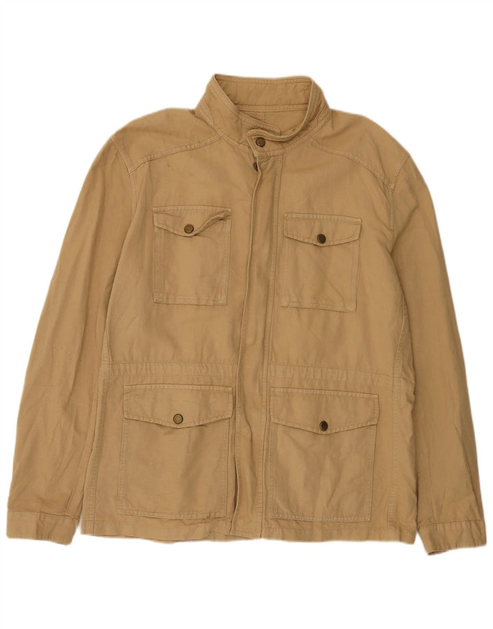 Jachetă pentru bărbați Zara UK 42 XL, bumbac, bej