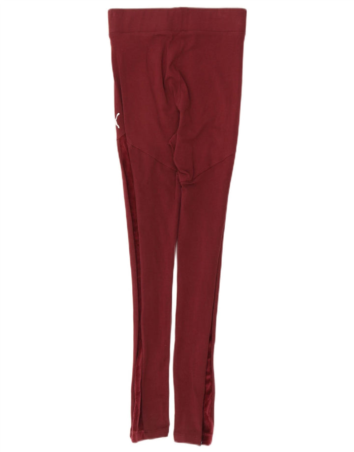 Leggings pentru femei Puma UK 4 XS Burgundy Poliester