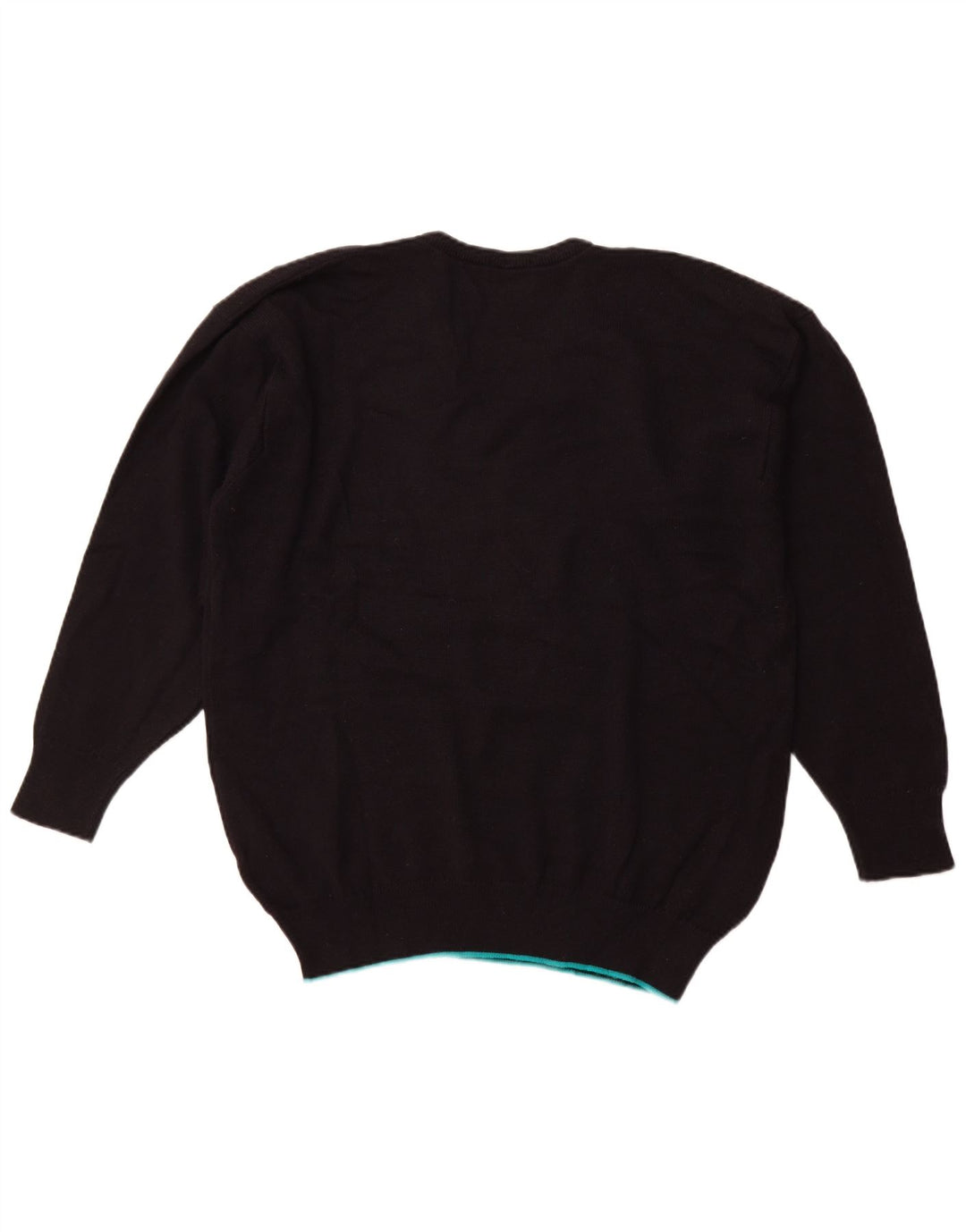 PRINGLE Pulover cu decolteu în V pentru bărbați XL Negru Argyle/Diamond Acrilic