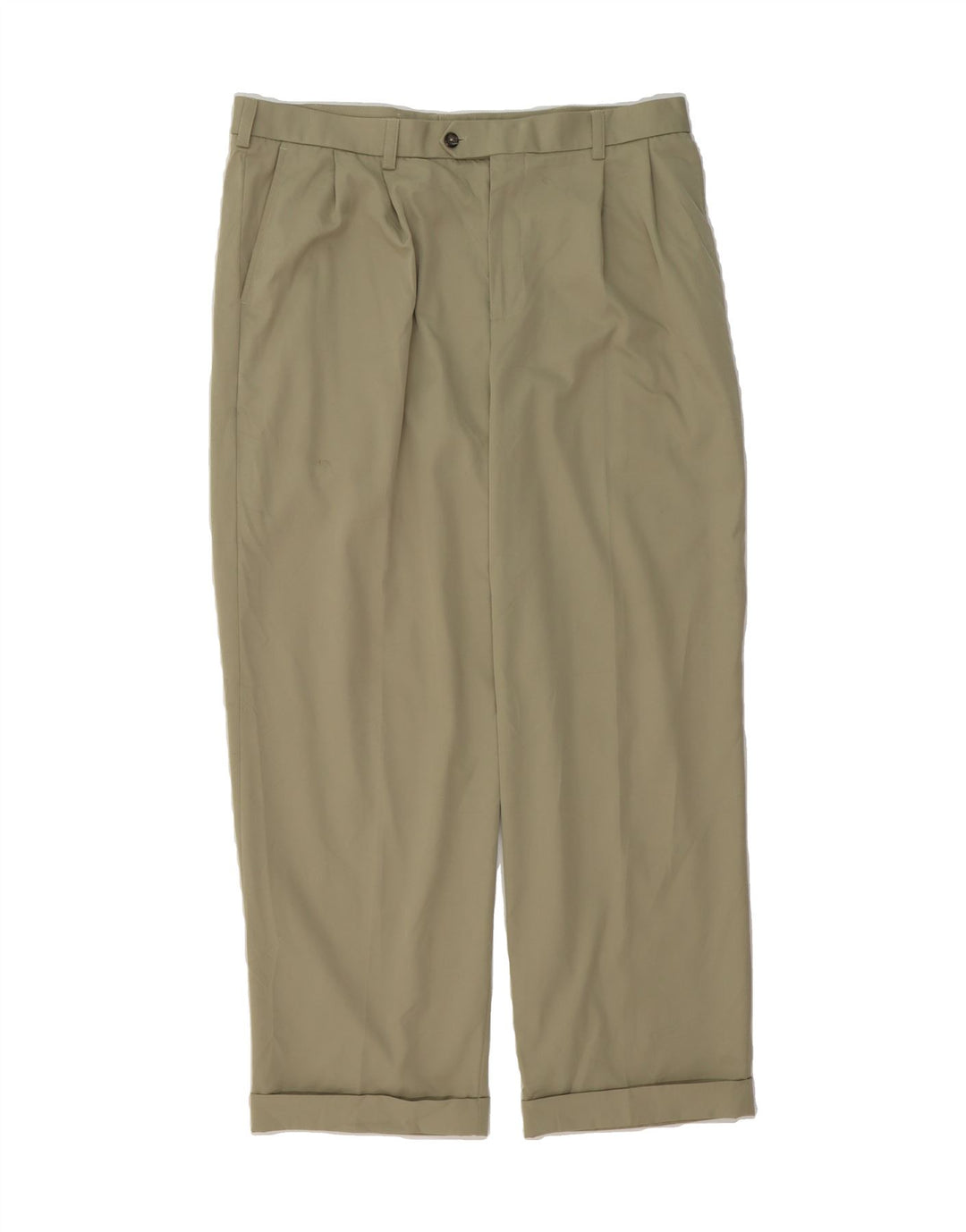IZOD Mens Pegged Casual Trousers  W36 L30 Beige Polyester Vintage Izod and Second-Hand Izod from Messina Hembry 