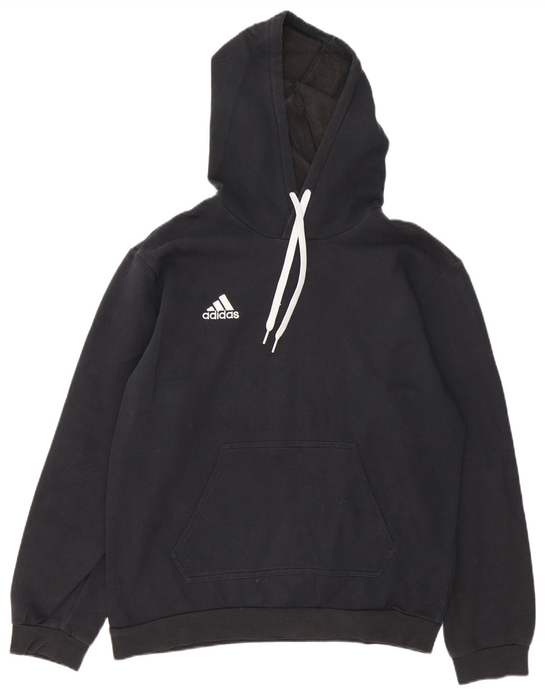 Pulover Adidas pentru bărbați, bumbac mediu negru