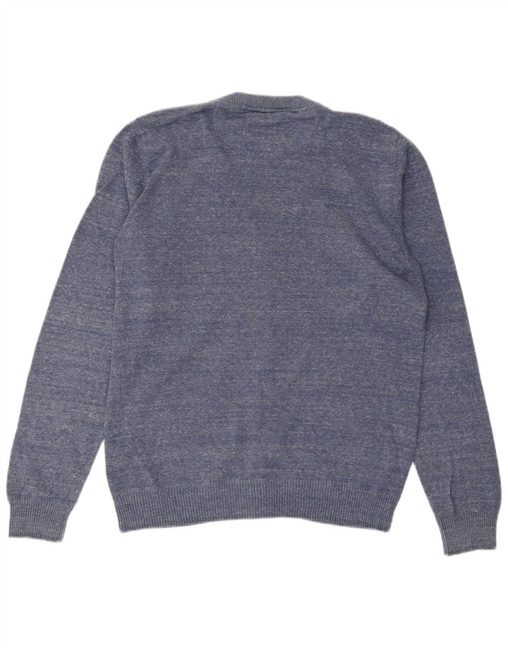 Pulover cardigan pentru bărbați JACK & JONES, bumbac albastru mediu