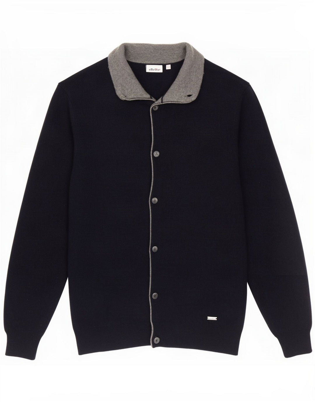 Ellesse Pulover cardigan pentru bărbați, lână mare, bleumarin