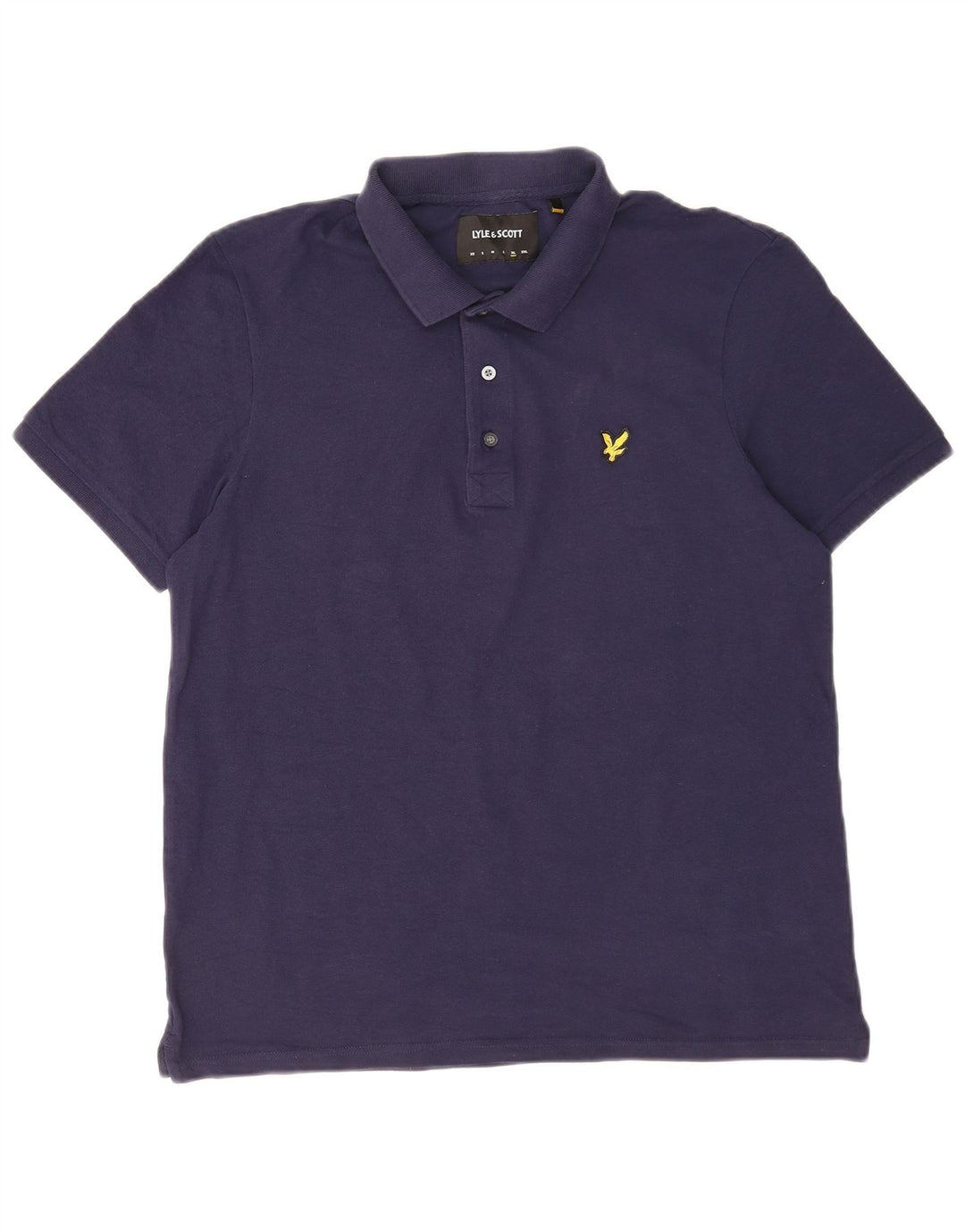 Tricou polo pentru bărbați Lyle & Scott XL, bumbac bleumarin