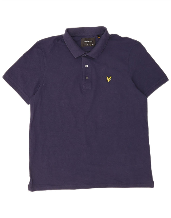 Tricou polo pentru bărbați Lyle & Scott XL, bumbac bleumarin