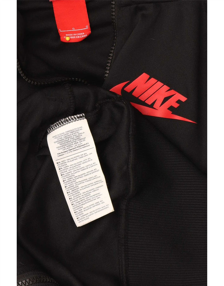 Pulover Nike Air Zip pentru bărbați, mare, negru, poliester color bloc