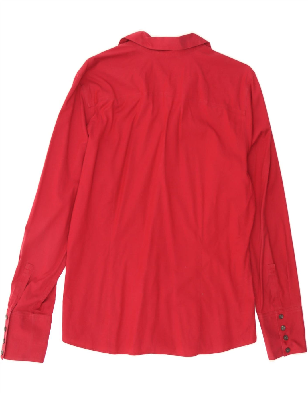 EDDIE BAUER Womens Shirt UK 16 Large Red Cotton Vintage Eddie Bauer and Second-Hand Eddie Bauer from Messina Hembry 