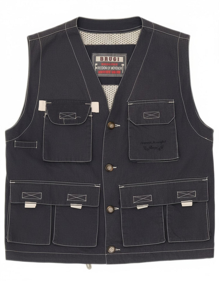 Gilet pentru bărbați Brugi, UK 40, mare, albastru, poliester