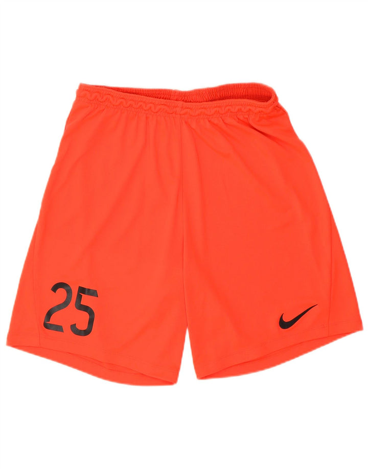 Pantaloni scurți sport Nike Dri Fit Graphic pentru bărbați, mari, portocalii, poliester