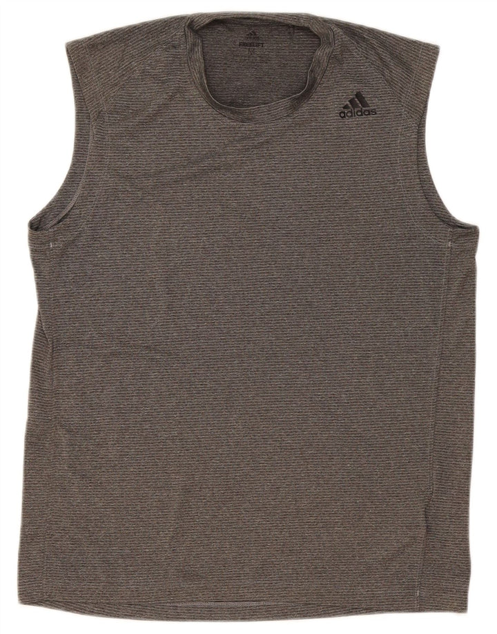 Vest Vest Top pentru bărbați Adidas Medium Gri Poliester