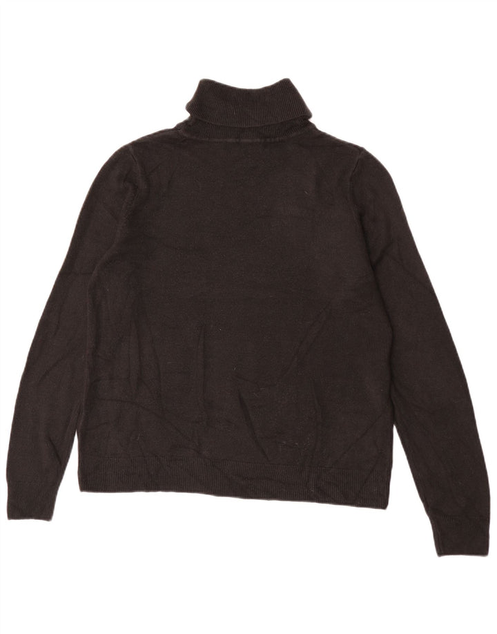 Pulover pentru femei Marks & Spencer cu gât rulat, mare, negru, acrilic