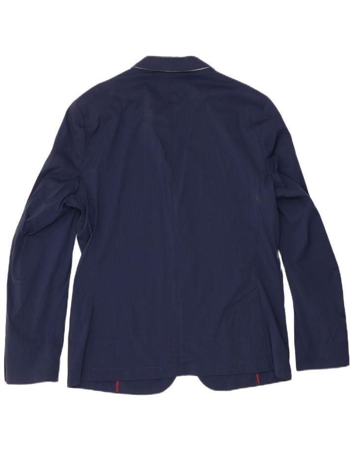 Blazer pentru bărbați Zara cu 2 nasturi EU 54 XL Bumbac bleumarin