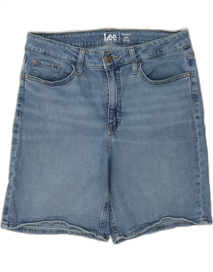 LEE Womens Regular Fit Mid Rise Denim Shorts W32 Medium  Blue Cotton Vintage Lee and Second-Hand Lee from Messina Hembry 