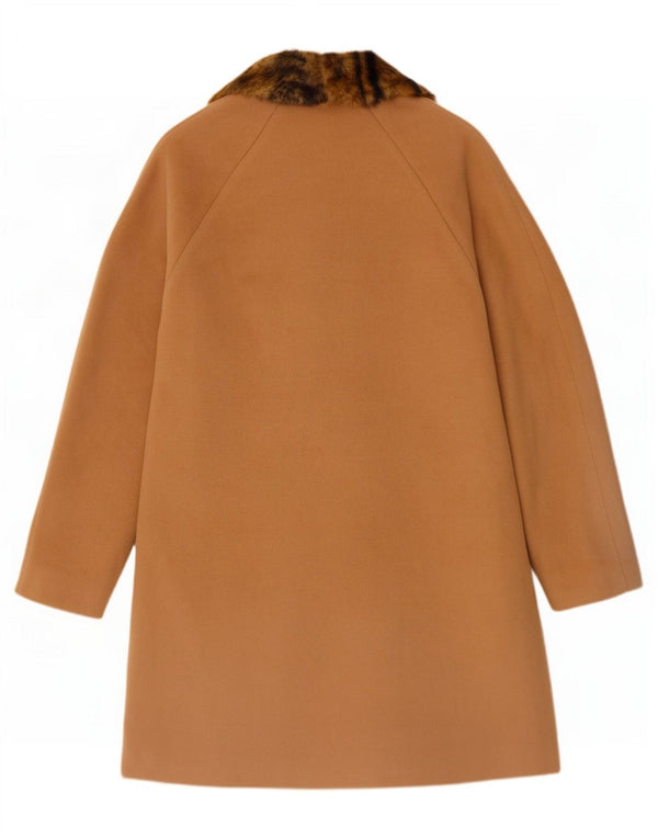 Windsmoor Womens Coat UK 16 Maro Maro Animal Print Lână Clasic