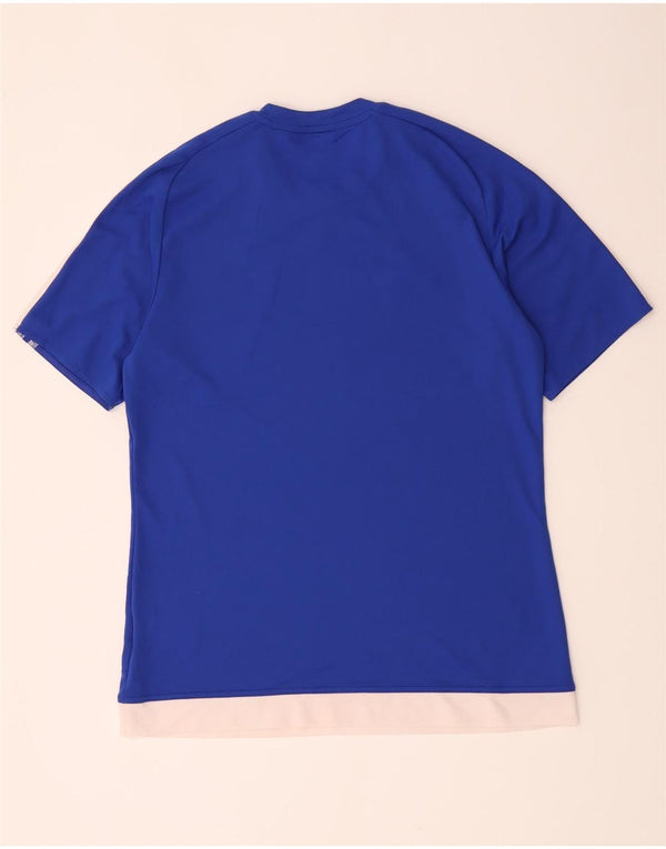 Tricou Adidas Climalite pentru bărbați Top Medium Blue Poliester