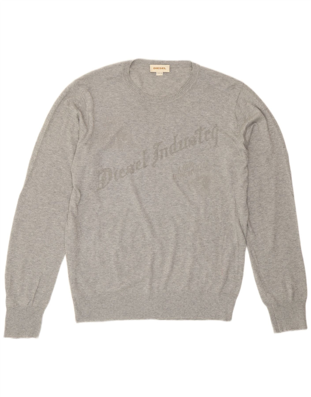 Pulover pentru bărbați Diesel cu decolteu rotund, XL, gri