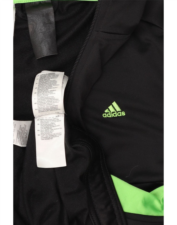 Jachetă de top pentru trening pentru bărbați Adidas, negru, poliester color bloc