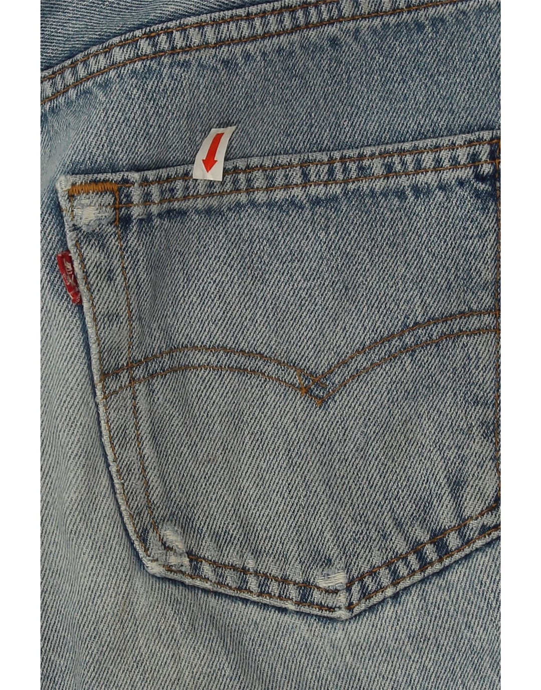 Blugi drepți distressed 501 Levi's pentru bărbați L32 L27 Bumbac albastru