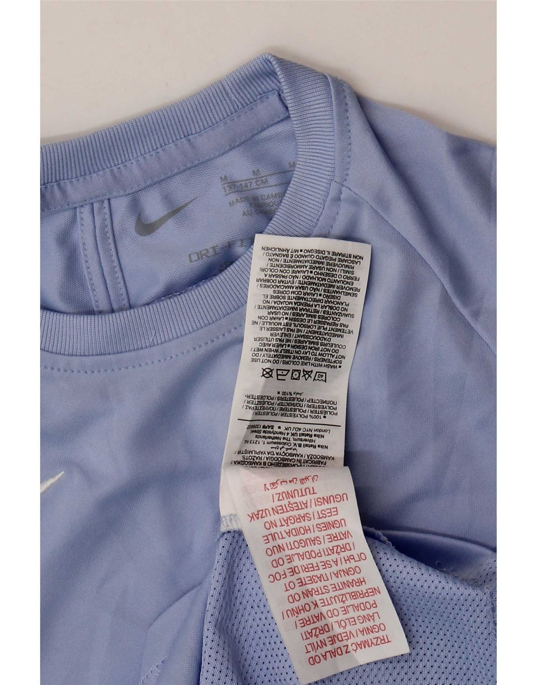 Tricou Nike Dri Fit pentru băieți Top 10-11 ani, albastru mediu, poliester color bloc