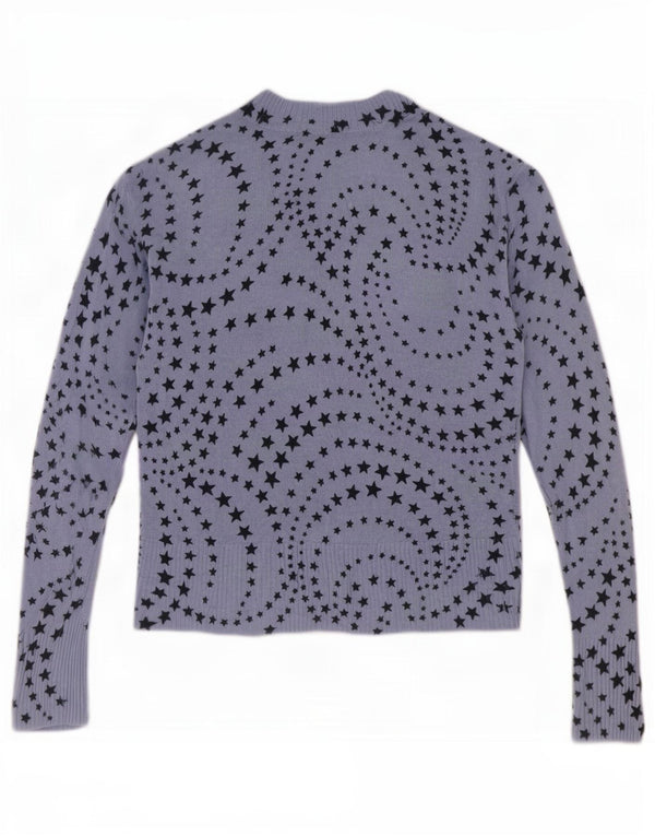 Pulover cu decolteu în V pentru femei Marks & Spencer UK 12 Medium Blue