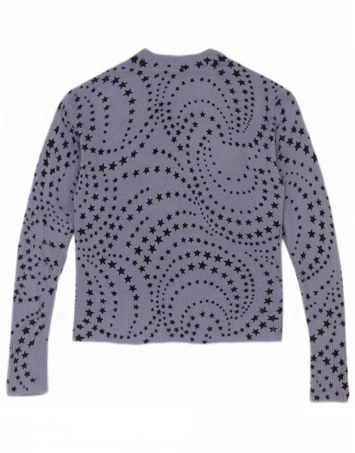 Pulover cu decolteu în V pentru femei Marks & Spencer UK 12 Medium Blue