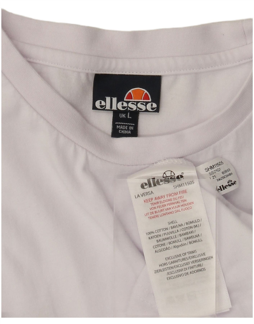Tricou pentru bărbați Ellesse Top mare, alb, color block din bumbac