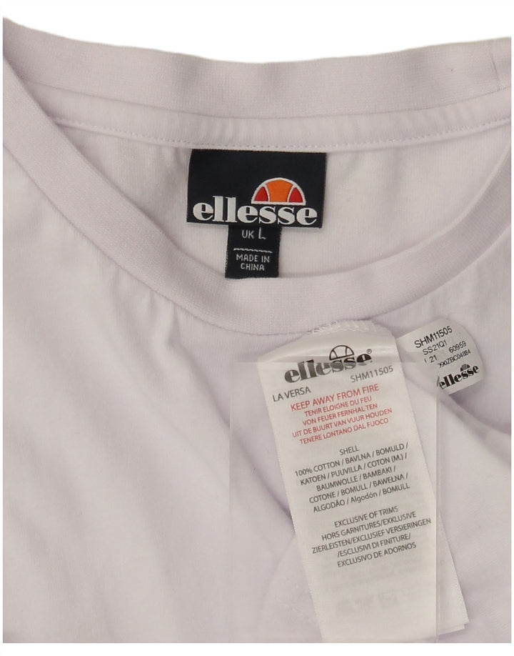 Tricou pentru bărbați Ellesse Top mare, alb, color block din bumbac