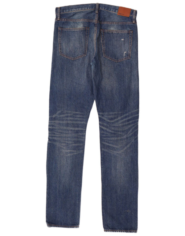 Blugi skinny învechiți Gap Krooley pentru bărbați L30 L32 Bumbac albastru