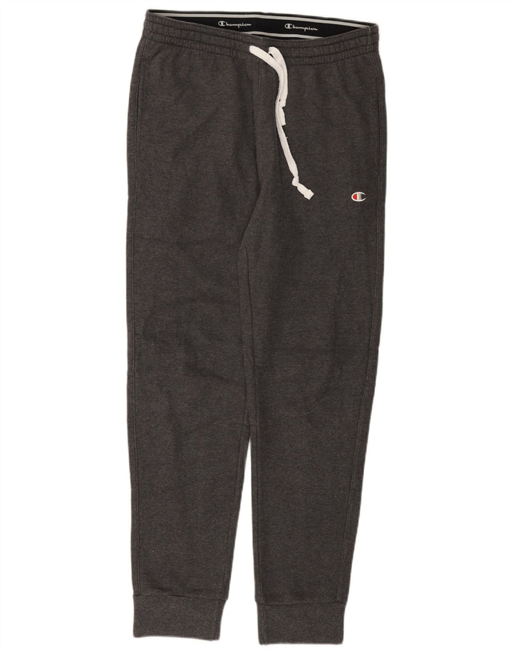 Pantaloni de trening pentru bărbați CHAMPION Pantaloni de jogging din bumbac gri mediu