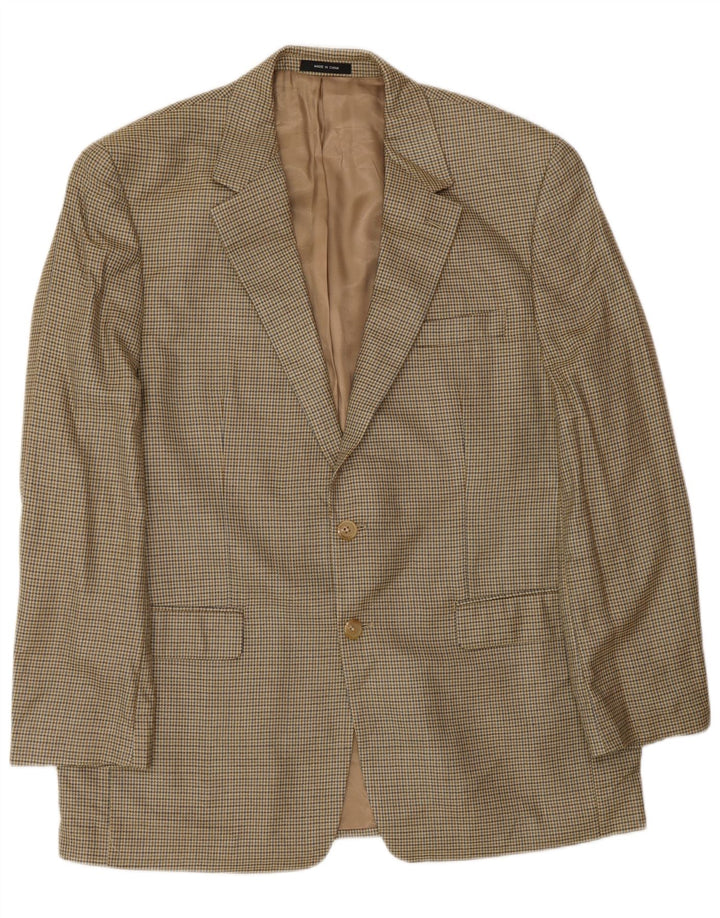 Jachetă pentru bărbați Ralph Lauren, cu 2 nasturi, UK 42, mătase mare, bej, cu picioare de gață