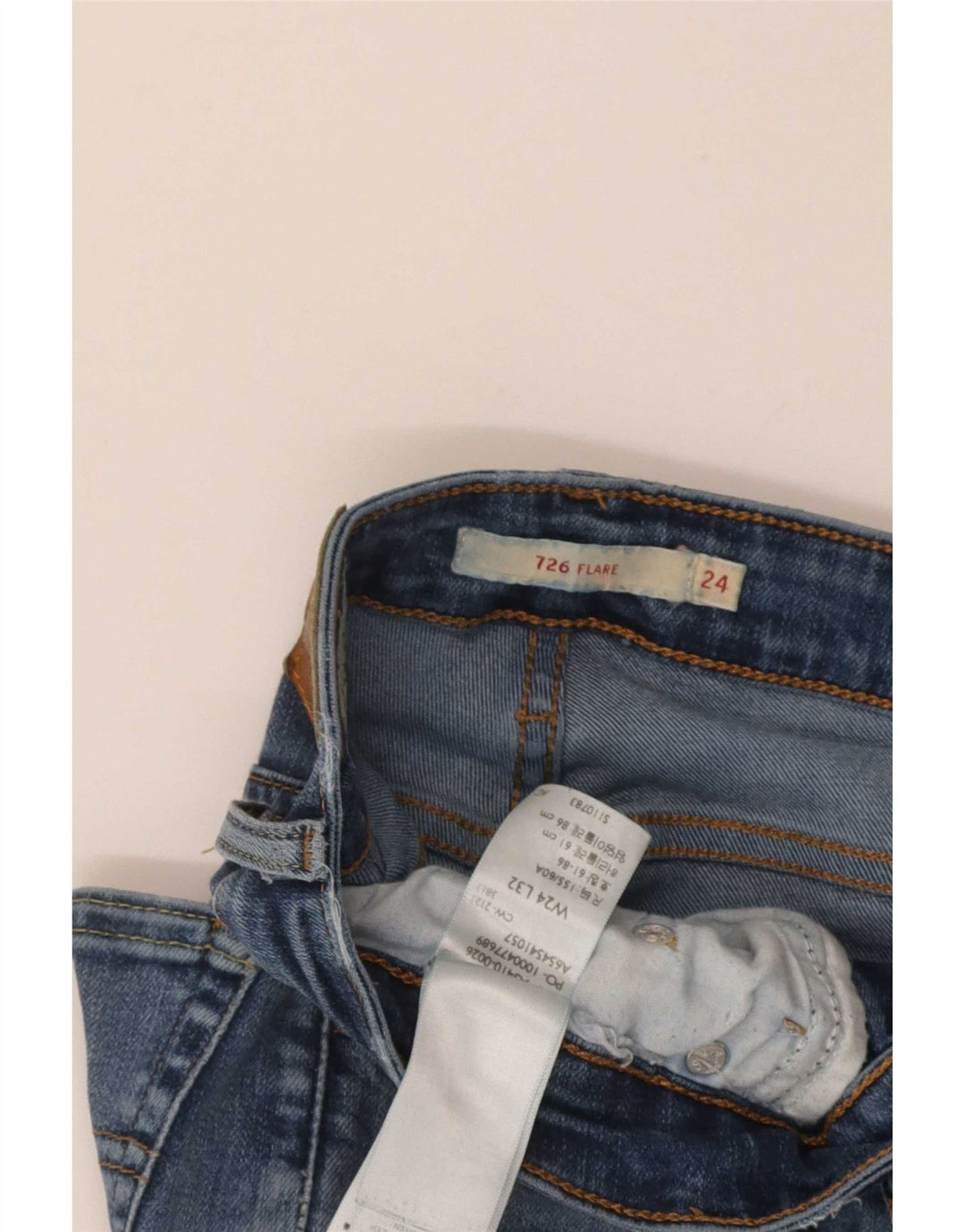 Blugi evazați Levi's pentru femei 726 L24 L32 Bumbac albastru