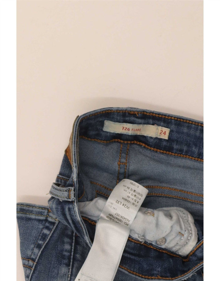 Blugi evazați Levi's pentru femei 726 L24 L32 Bumbac albastru